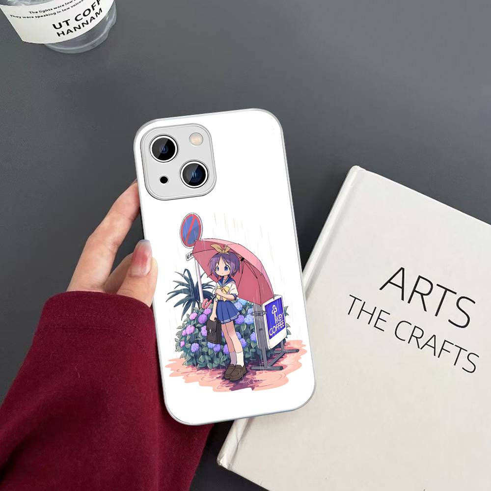 K-Konata Izumi Счастливая S-Звезда Закаленное Стекло Для Iphone 14 13 12 11 Pro Mini XS MAX 14Plus X XS XR Чехол