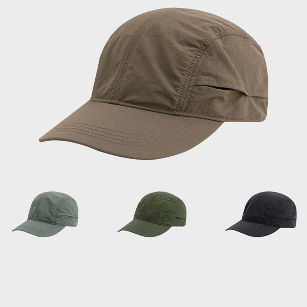 Тонкая бейсболка с кулиской, кепка с солнцезащитным козырьком, повседневная быстросохнущая шляпа, унисекс
