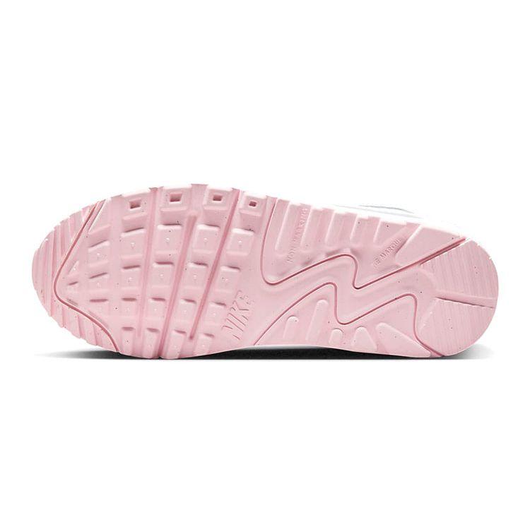 Nike Air Max 90 Leather GS White Pink Foam Kids Sneakers CD6864-121