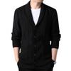 Autumn and Winter Thickened Casual Sweater Men's Knitted Sweater Jacket, Retro V-neck Men's Knitted Cardigan Men's Clothing
