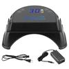 64 Вт Черный Перезаряжаемый Светодиодный Светильник для Фототерапии Ногтей с Автоматической Индукцией Сушка для Ногтей 100?Вилка 240VUS