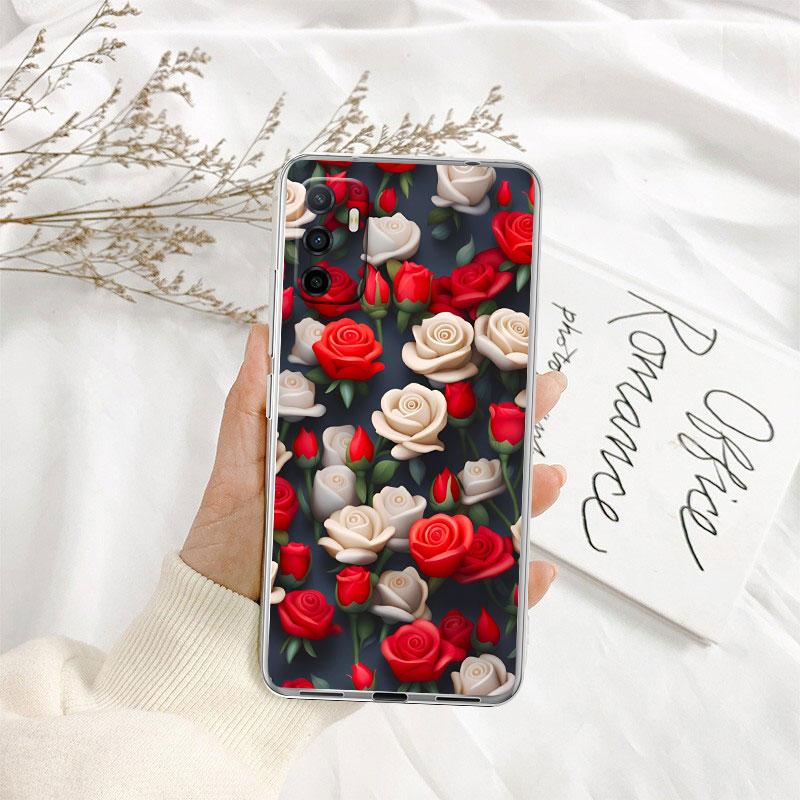 IK13 Beautiful Roses Flower Case for Motorola E13 E15 E20 E22 E22I E22S E30 E32 E40 E7 E7I G Plus Power Play Stylus G22 G14
