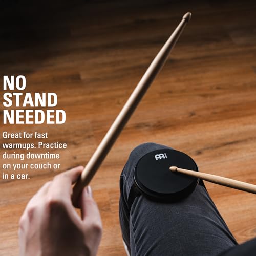 MEINL Cymbals Meinl Practice Pad 4" Knee Practice Pad Black MKPP4BK [Domestic Genuine Product]