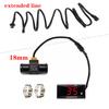 KOSO Motorcycle Water Temperature Gauge Mini Meter Moto Universal Thermometer For XMAX300 CB400 MT 07 09 Sensor Scooter Racing