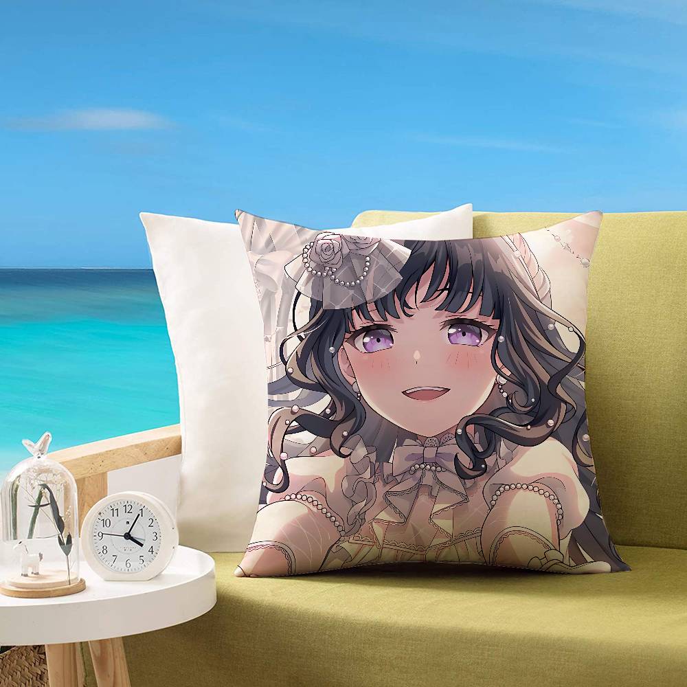 B-Bang Dream Ave Mujica Мультячная наволочка Чехол для подушки Мягкий Милый Наволочка для диванной подушки Полиэстер с молнией