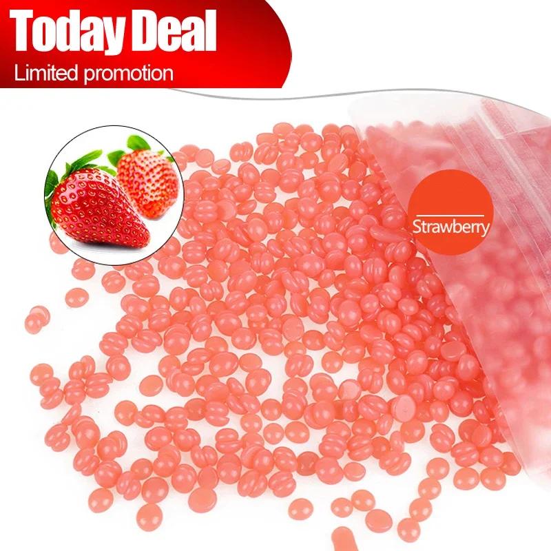 1000 г твердые восковые бобы для депиляции, удаления волос, восковые шарики с горячей пленкой для нагревателя воска, без бумаги, без полосок, средства для депиляции