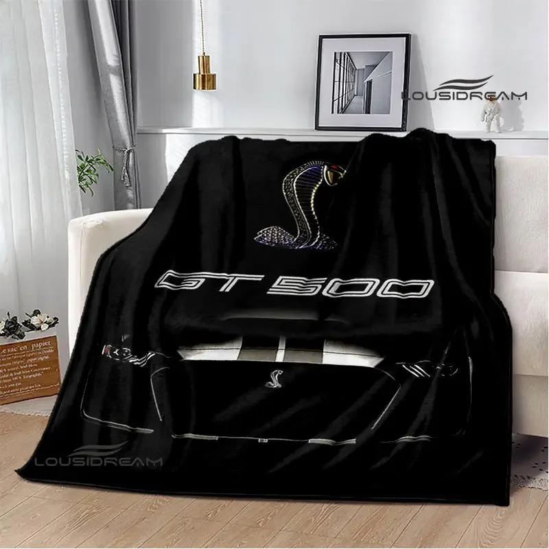 Mustang car logo printed blanket Flannel Blanket Warm blanket blankets for beds rainbow blanket Picnic blanket birthday present