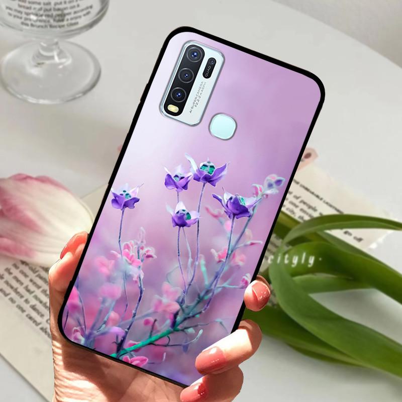 Для Vivo Y30 1938 Y50 1935 Чехол животное Силиконовый Мягкий ТПУ Задние крышки Для Vivo Y 30 50 Y30 2020 Чехол Защитный Мультяшный Funda