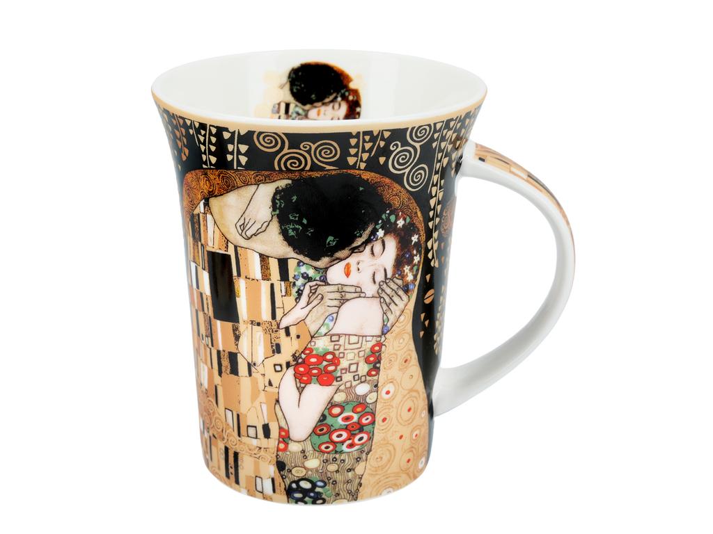 Kubek Porcelanowy Gustav Klimt Pocałunek Czarny Prezent Dla Niej Dom