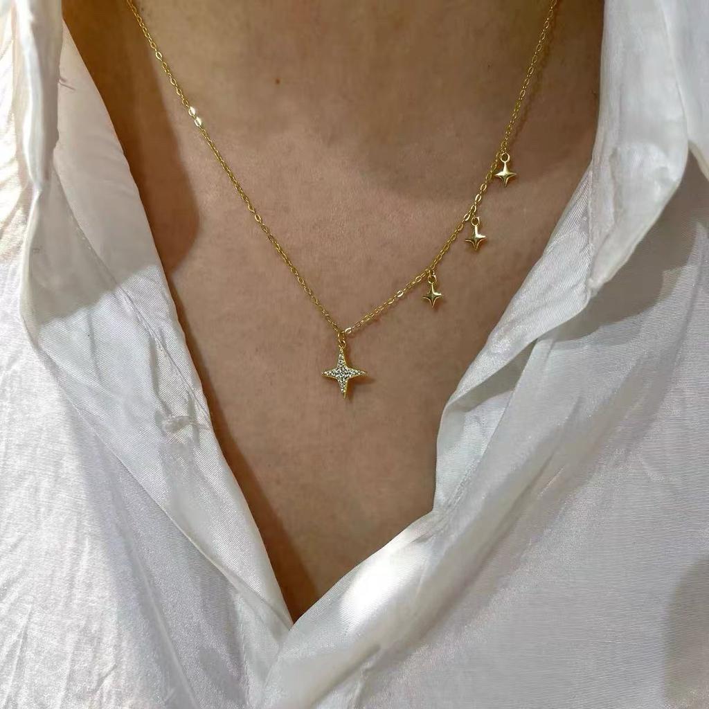 Простой темперамент Золотое колье-бини женское