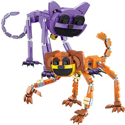 Новые строительные блоки Smiling Critters, набор блоков Smiling Critters Dogday And Catnap, Cat Nap Dog Day, Catnat Figure, подарок на день рождения