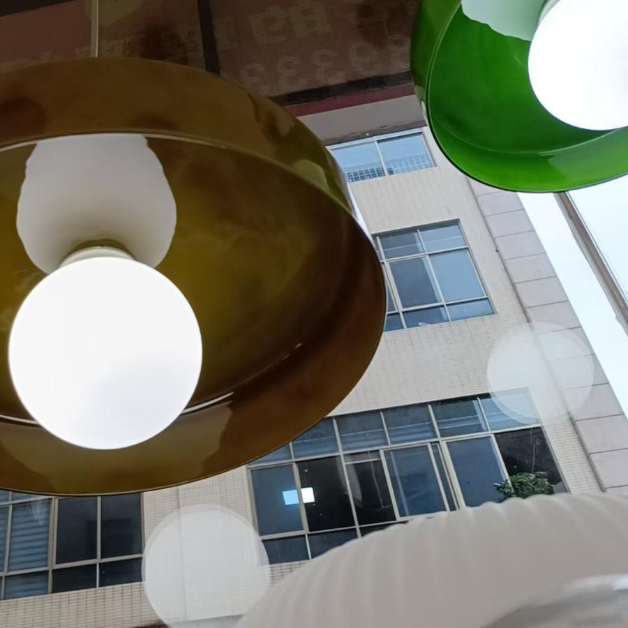 Northern Minimalist Cream Glass Pendant Light for Dining, Bedside, or Bar