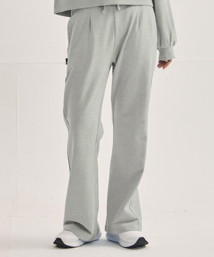 WILLIWAW STUDIO Puff Sleeve Crop Sweatshirt Set [Oatmeal]