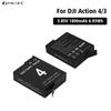 PALO Сменный аккумулятор для DJI Action 4/Action 3 для камеры DJI Osmo Action 4/3, аксессуары для аккумулятора
