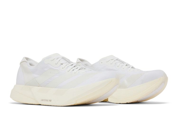 Men's Sneakers adidas Adizero Adios Pro 4 Footwear White Footwear White/Zero Metalic/Crystal White