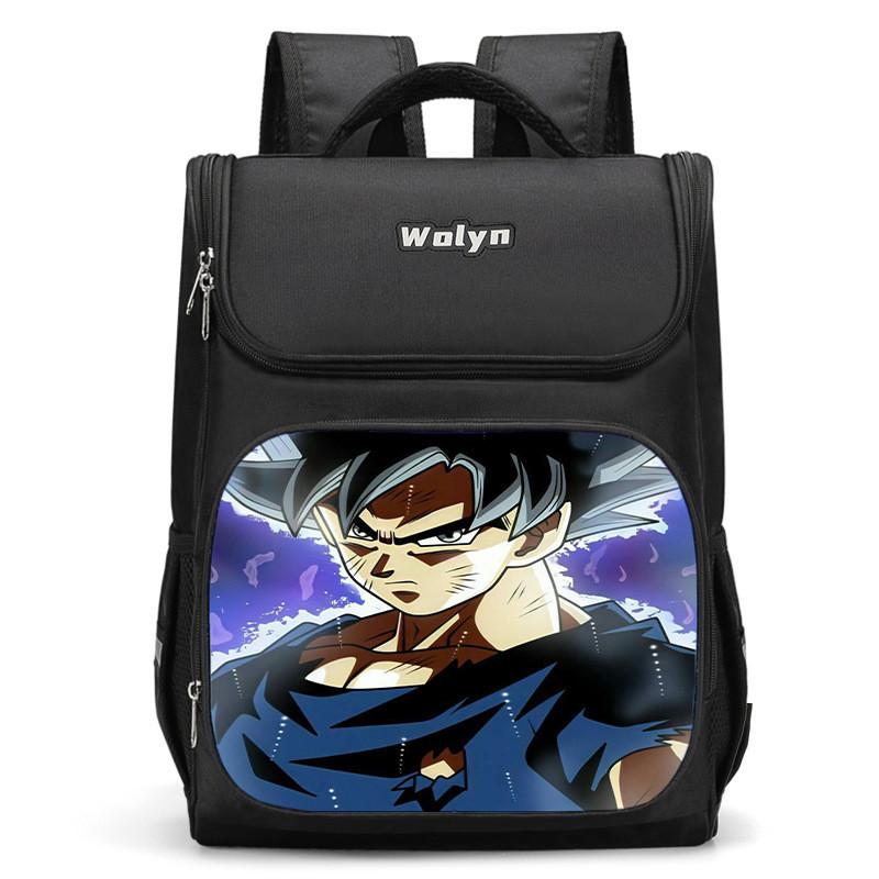 Spacious Dragon Ball Backpack For Kids Lightweight Oxford Cloth School Bag