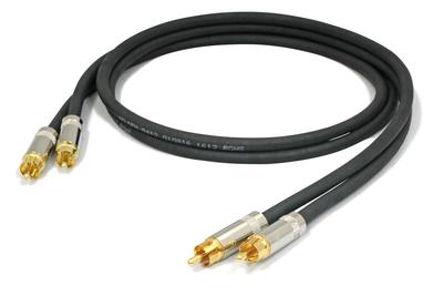 Профессиональный кабель BELDEN 8412 1м x комплект (черный) RCA-RCA [длина кабеля] 2-х частей