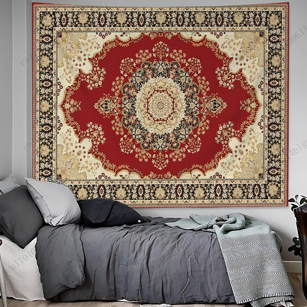 Vintage Inspired Bohemian Wall Tapestry Aesthetic Home Decor Tapestry for Room Decorations Creative Relaxing Wall Hanging Art