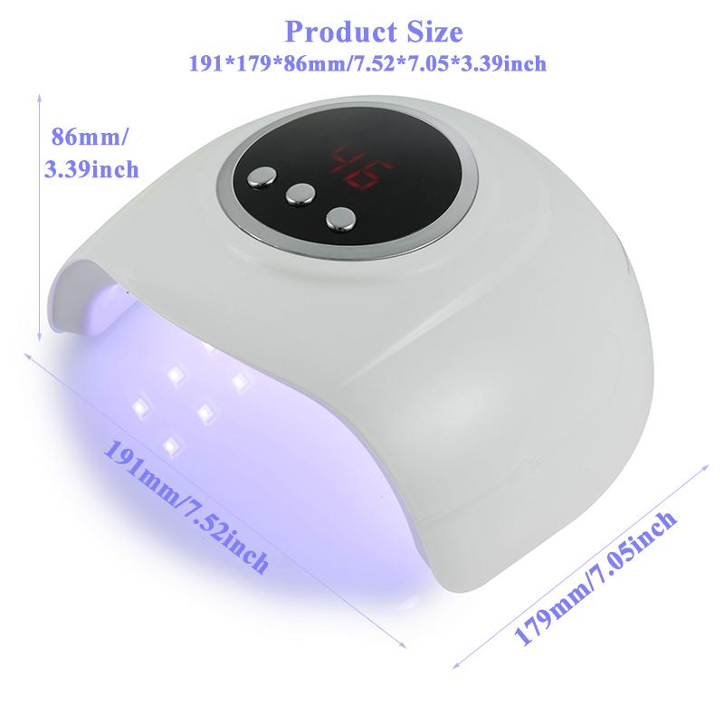 88 Вт УФ-светодиодная лампа для сушки ногтей, машина для отверждения всех гель-лаков для ногтей, 24 шт., светодиодная лампа для маникюра, USB-разъем, автоматический датчик