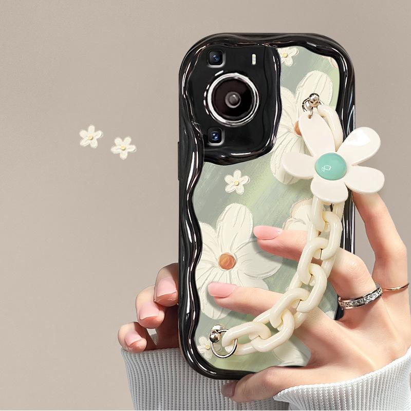 Подходит для Huawei P60 Чехол для мобильного телефона Mate40pro Summer Flower Chain Honor 90/80 Полный пакет Противоударный силиконовый