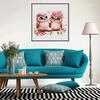 New Arrival 5D DIY Full Circle Diamond Painting "Pink Owl Couple" Embroidery Cross Stitch Home Decor Gift