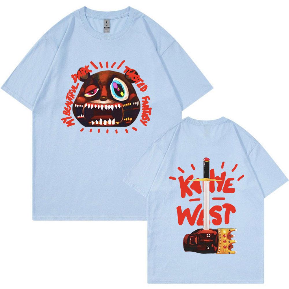 Rapper Kanye West T Shirt Music Album Graduation Graphic Tshirts Unisex Fashion Hip Hop Vintage Tee Shirt Oversized Streetwear