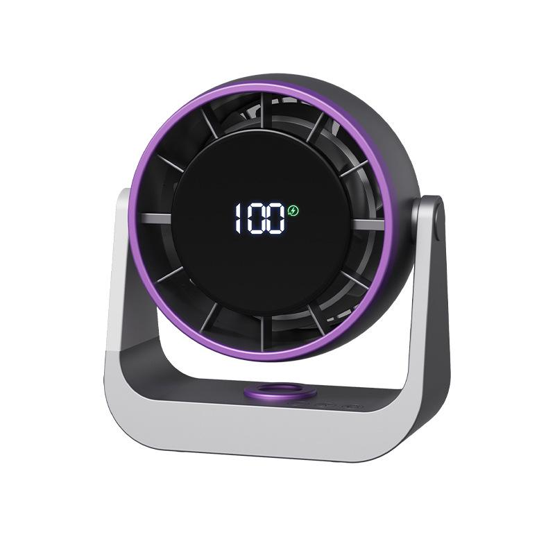 Rechargeable Wall-Mounted LED Fan for Dorm, Office, and Home