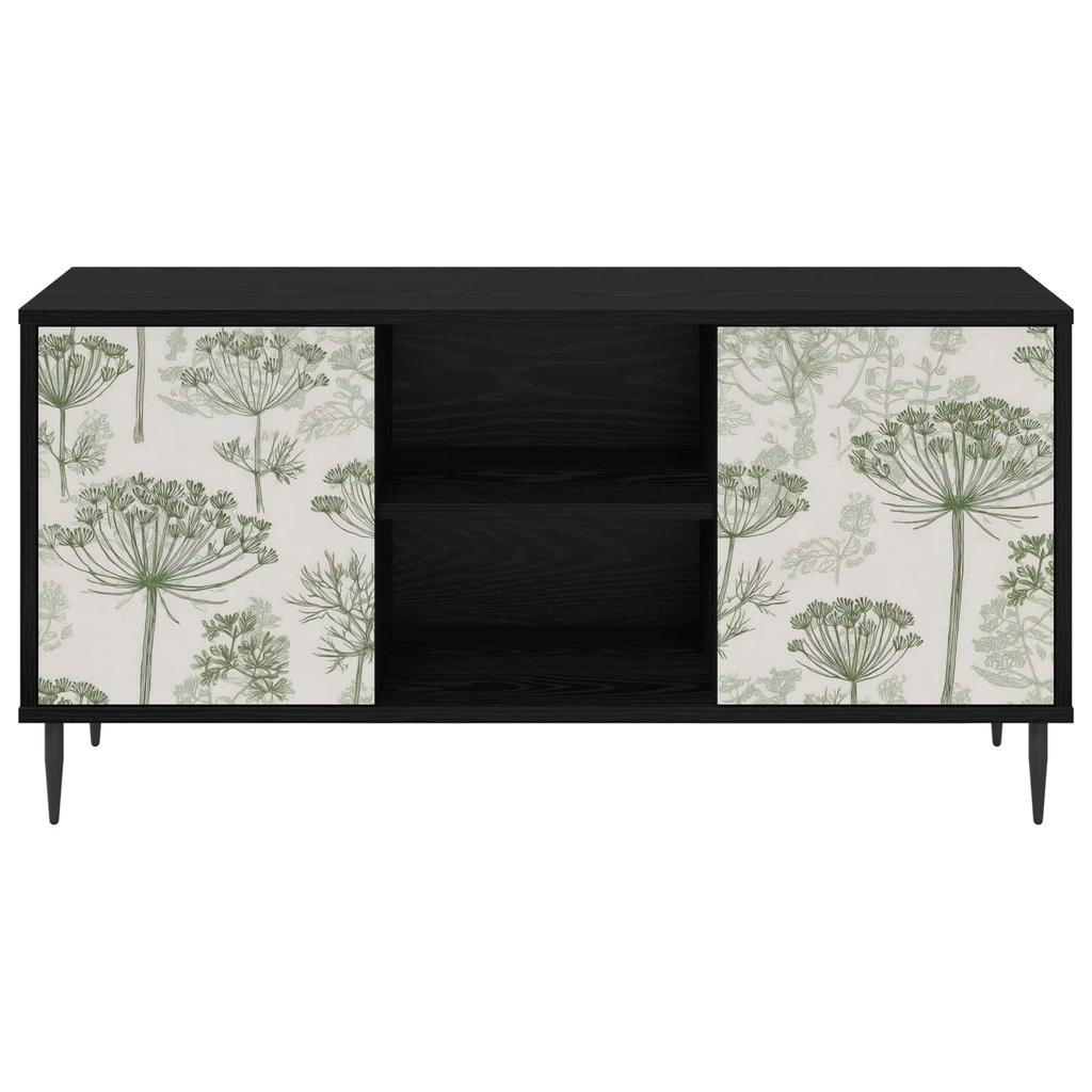 TV Cabinet GOTHA 102 x 33 x 51 cm Black Oak Effect