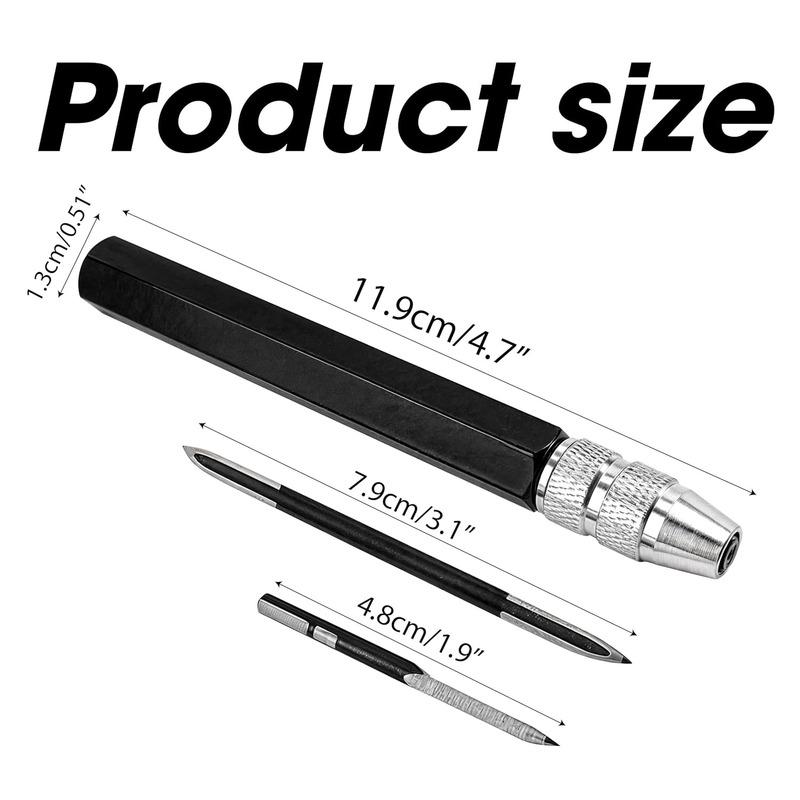 3PCS SC1300 Set Scraper Deburring Tool Adjustable Triangular Trimming Blade Pencil Steel Cutter Reamer Fabrication Reaming Remov