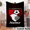 Custom Name AFC Football Crest Throws Blanket Flannel Blankets for Couch Bed Gifts for Men Women Picnic blanket Christmas fan gifts