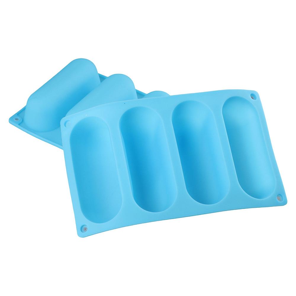 2 Pack Silicone Silicone Hot Dog Bun Molds 2 Pack Bread Mold Hot Dog Bun Pan Eclair