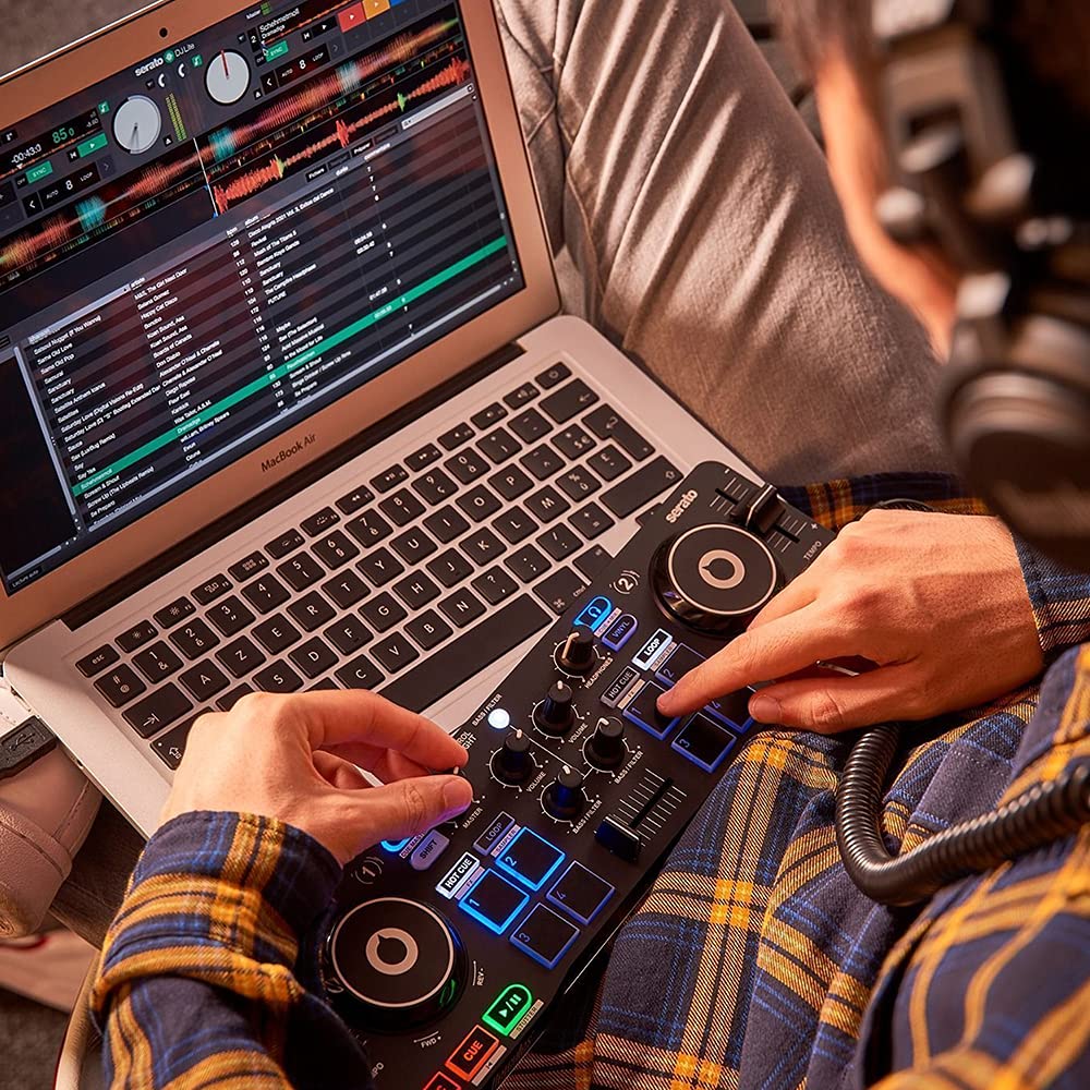 DJControl Starlight Компактный и легкий DJ-контроллер со светодиодной подсветкой Совместим с Serato DJ Lite []Hercules