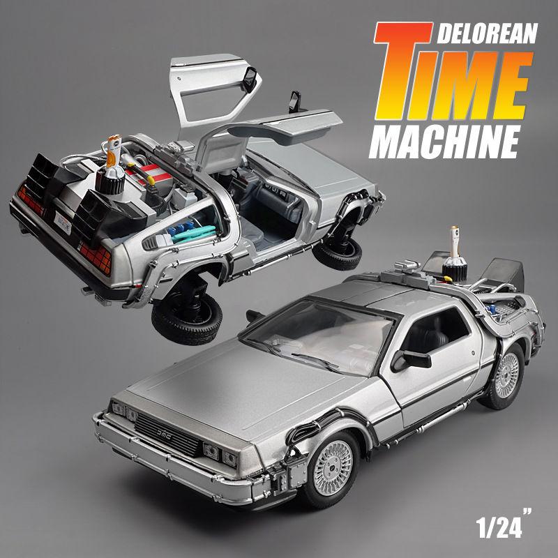 ВЕЛЛИ 1:24 литая под давлением модель автомобиля из сплава DMC-12 Delorean «Назад в будущее», машина времени, металлическая игрушечная машинка для детей, коллекция игрушек в подарок