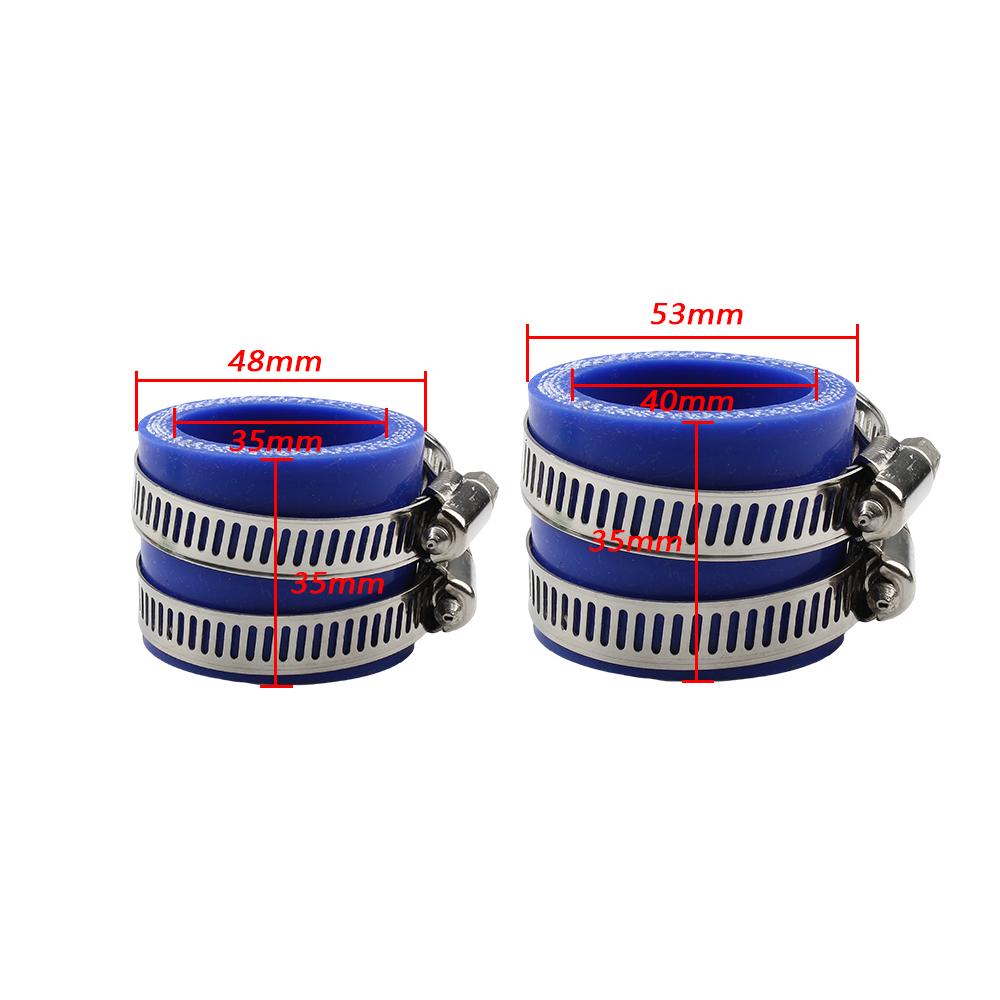 Motorcycle Carburetor Adapter Inlet Intake Pipe Rubber 35MM 40MM For KOSO OKO Mikuni PWK Universal 2/4 Stroke Engine Motocross