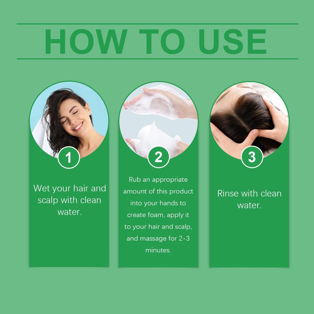 Thickening Shampoo Herbal Nourishing Shampoo Vegetable Oil Control Dandruff Itching Stripping Shampoo 100ml