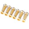 Musiclily Ultra Stainless Steel Single Coil Pickup Screws with Spring Inch Standard Fender Strat Electric Guitar Gold of UNC#6-32X3/4" USA/Mexico