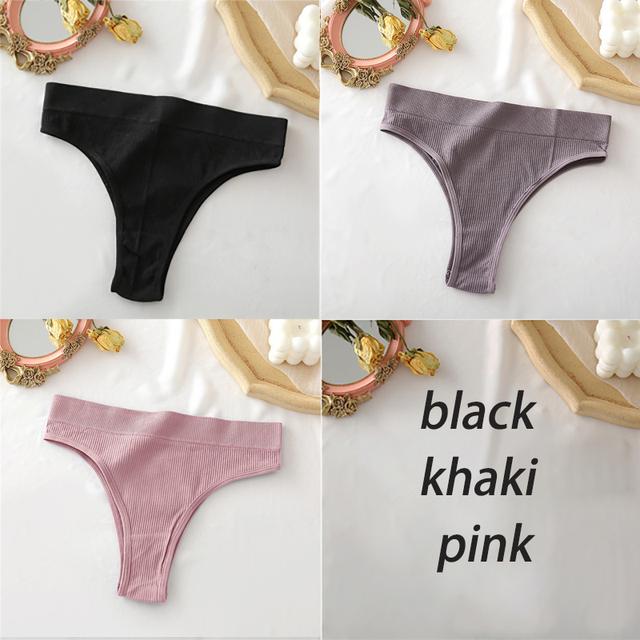 Women's Panties Seamless High Waisted Underwear Women Comfortable Panties Women Sexy Underpants For Women 3PCS/Set