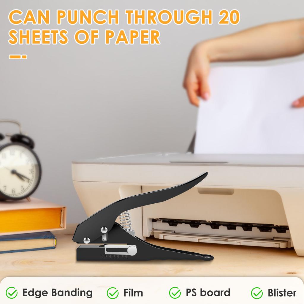 Одинарный дырокол 15 мм Круглый дырокол Инструмент для пробивки бумаги Дырокол для точных круглых отверстий Ручной дырокол для кромки