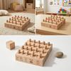Wooden Sensory Matching Toy Hands-on Shape Sorting Board Screen-Non-Digital