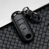 Carbon Car Key Cover Key Case For Mazda 2 3 6 Axela Atenza CX-5 CX5 CX-3 CX-7 CX8 CX-9 2016 2017 2018 2/3 Buttons Auto Bag