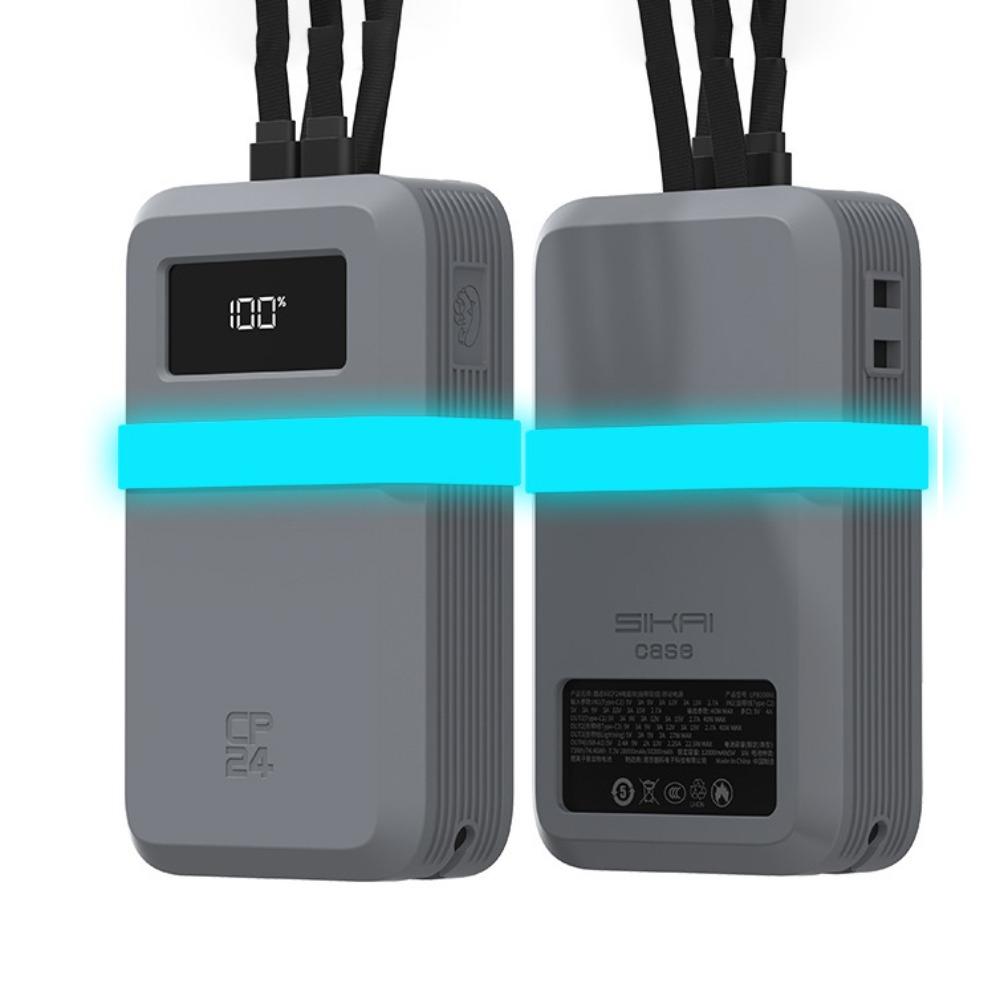 Dustproof Protective Case Solid Color Carrying Case for CUKTECH CP24 20000mAh Power Bank 40W Travel