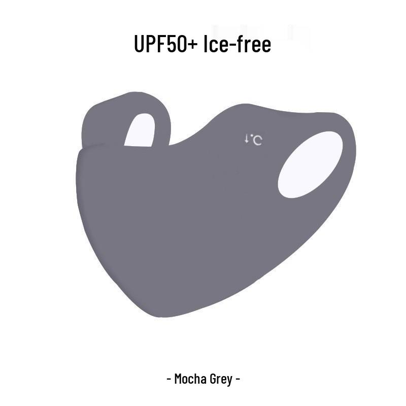 Women's Full Face Anti-UV Facekini with Neck Protection - Summer 2025 Ice Silk Sunshade Mask