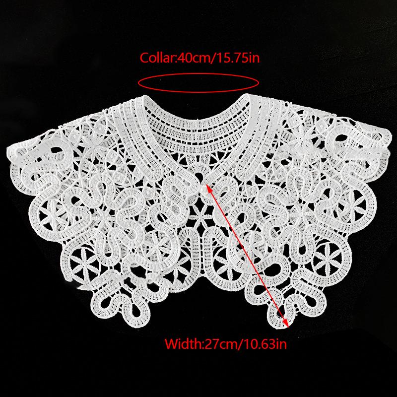 Female Cloud Shoulder Ming System False Collar Small Shawl\t Lace Shawl Peplum Openwork Collar Girl'S Accessory Hanfu