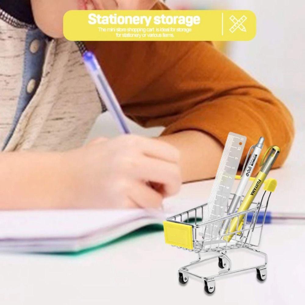 Toys Storage Mini Shopping Cart Home Decoration Desktop Model Creative Children's Toy Trolley