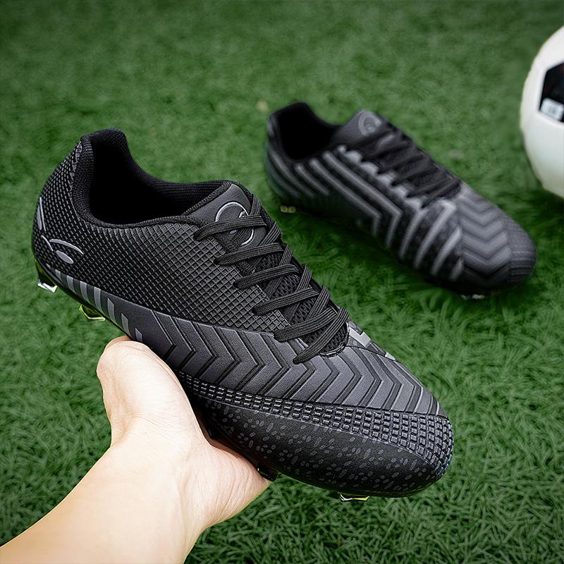 Футбольные бутсы мужские кожаные тренировочные с шипами нескользящие износостойкие футбольные бутсы молодежные детские футбольные бутсы