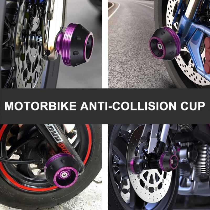 Цветные Защитные Чашки для Мотоцикла Универсальные Мото Мотокросс Колесо Амортизирующие Чашки Защита от Падения Чашка Мото Аксессуары