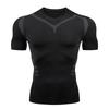Men's Athletic Long-Sleeve Quick-Dry Elastic T-Shirt for Outdoor Sports & Training