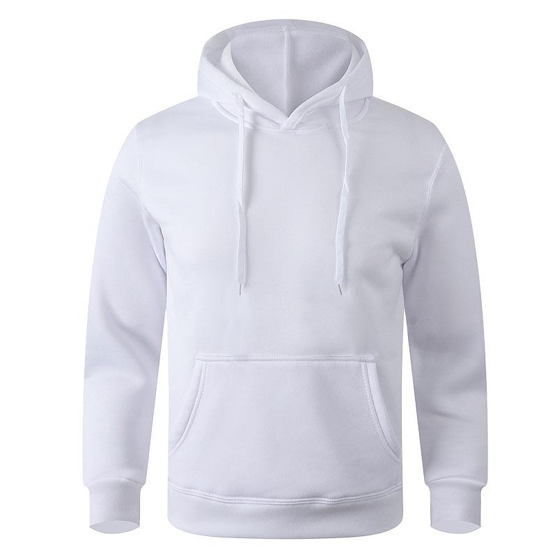 Men's Casual Hoodies Fleece Hip Hop Solid Pullover Sweatshirt Men Sportswear Clothing Sweatshirt Men's Clothing