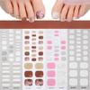 New Gel Foot Stickers, Manicure Stickers, Scallion Powder UV Lighting, Semi-baked, Semi-cured Toenail Stickers