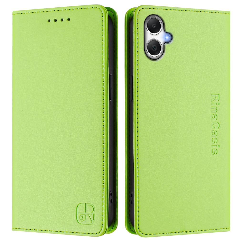 For Samsung Galaxy A06 5G/Galaxy A06 4G Leather Case RINACASIS RC01 Phone Cover with RFID Blocking Wallet Stand